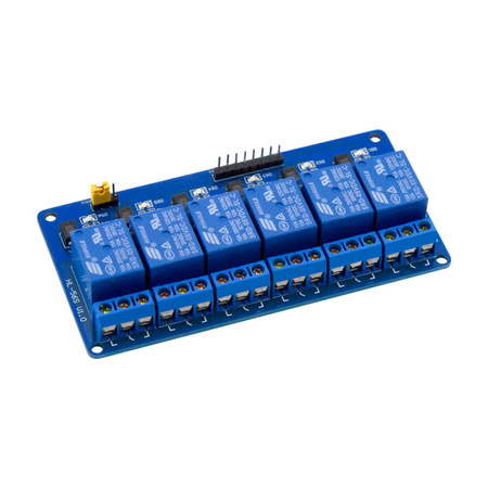 6-Channel 5V 10A/250V AC Relay Module Arduino - Low Level Trigger ...