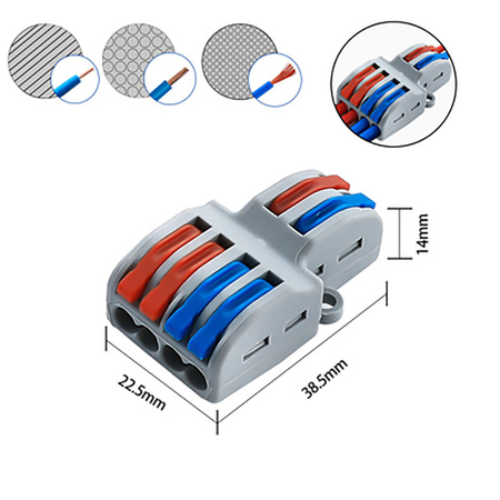 Spl-42 Wago Electrical Cable Connector Clone - Terminal Block Connector 