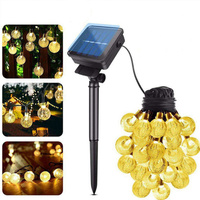 Solar Garden Decorative Garland, Waterproof IP65, 50x Hanging Multicolor LED Balls - 7 meters Long