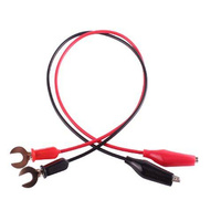 40 cm Spade-Crocodile Connector Cable - for Building Simple Electrical Circuits