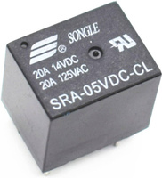 Power Relay SONGLE SRA-05VDC-CL 20A - 5V - 5PIN T74 - 14VDC 125VAC Contacts