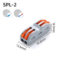 SPL-2 Wago Electrical Cable Connector Clone - Terminal Block Connector - One Color - 10 pcs