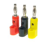 4 mm Stackable Banana Plug - Black