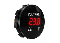 5V-48V Waterproof LED Panel Voltmeter/Voltage Meter - for Car Motorbike Boat ATV RV Marine Truck