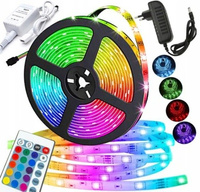 4.5m (14.9ft) RGB 3528 LED Strip + Remote Control + Power Supply