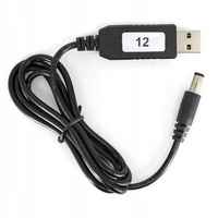 USB to 12V 1A DC 2.1/5.5 Plug Step-Up Voltage Converter