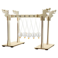 Newton's Pendulum 5 Balls - Wooden DIY Educational Toy for Children