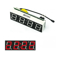 High Precision Thermometer + DC 5-30V LED Voltmeter Module - RX8025 Chip