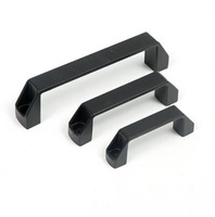 180mm Heavy Duty Black Powder-Coated Aluminum Cabinet Drawer Door Handle