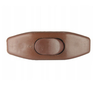 Table Lamp Pass-through Cable Rocker Switch, Brown