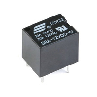 Power Relay SONGLE SRA-12VDC-CL 20A - 12V - 5PIN T74 - 14VDC 125VAC Contacts