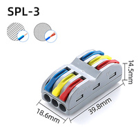 SPL-3 Wago Electrical Cable Connector Clone - Terminal Block Connector - 10 pcs