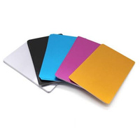 Aluminum Business Card Sheets - for Laser Engraving Etching Cutting - 10 pcs