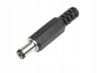 DC 2.1/5.5 mm Male Plug for Cable, Short