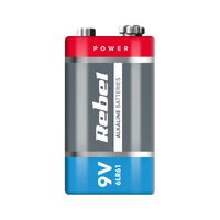 9V 6LR61 Alkaline Battery REBEL