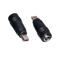 Mini USB Male to DC 2.1/5.5 Female Adapter