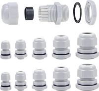 PG13.5 IP68 Cable Gland - White - 10 pcs