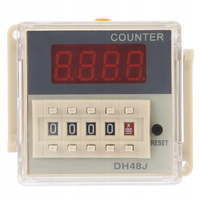 DH48J-11A Digital Display Electronic Counter Relay with 35mm DIN Rail Base