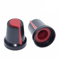 6mm Potentiometer Knob 15x17mm - Red