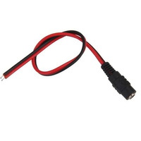 DC Jack 5.5 / 2.1 mm Power Female Socket on Cable - 220 mm - for Chargers, CCTV