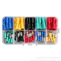 Set of 100 pcs - Male Female Cylindrical Automotive Connector 0.5-1.5mm2 - Insulated