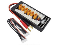 Adapter Charger 6x XT60 - Parallel Charging of up to 6 Batteries - Banana Connector for the Charger