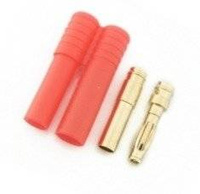 4.0mm EC3 Connectors "GOLD" - with Casing - Male + Female