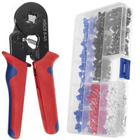 500 pcs 0.14-10 mm2 Cable Connector Sleeve Set with Crimping Tool