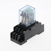 4PDT 14-pin DIN Rail Relay with Base