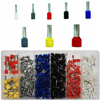 Set of 685 pcs - Sleeve Connector Cable Terminals with Insulation
