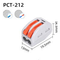 PCT-212 Wago Electrical Cable Connector Clone - Terminal Block Connector - 10 pcs