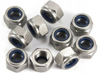 M4 Nylock Hex Nuts - 10 pcs