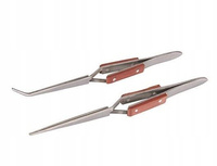 Reversed Cross-Action Tweezers 2 pcs Set
