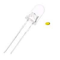 5mm LED Diode, Yellow, Clear - 10 pcs