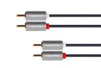 1m 2RCA-2RCA Cable - Kruger&Matz Basic