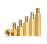 M3 Male Brass Standoff - Distance Spacer - Support - 10 pcs