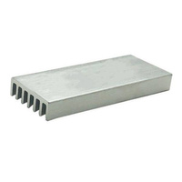 50x20x6mm Extruded Aluminum Heat Sink - Silver - Cooling Radiator