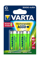 Varta C-Type 3000 mAh Ni-MH Rechargeable Battery - 2-pack