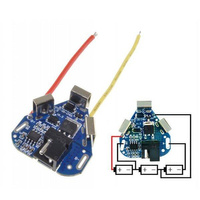 3S 6A 12V BMS PCM PCB Li-Ion Charging & Protection Module with DC Socket