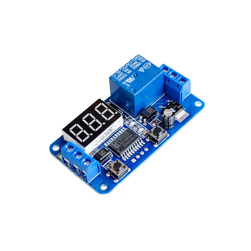 12V 10A 1-Channel Relay Module with Timer - Triggered by Impulse - LED ...