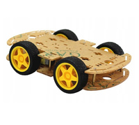 4WD 260mm Car Chassis Robot Platform + 4 Wheels + 4 Motors Set Arduino