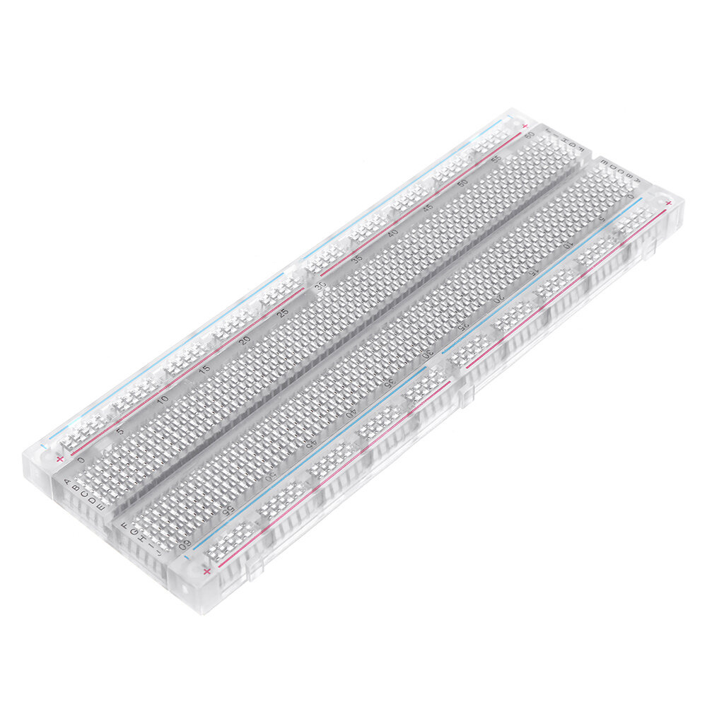 830 Fields Transparent Breadboard MB-102 Solderless Universal Modular ...