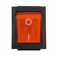 KCD2 16A 250V AC DPST 4-pin ON-OFF Rocker Switch, Orange