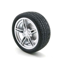 40mm Wheel with Rubber Tyre